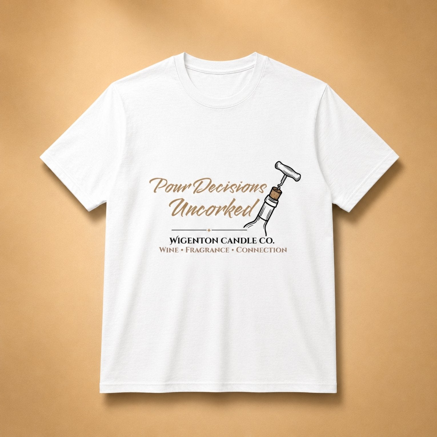 Pour Decisions: Uncorked Tee • White