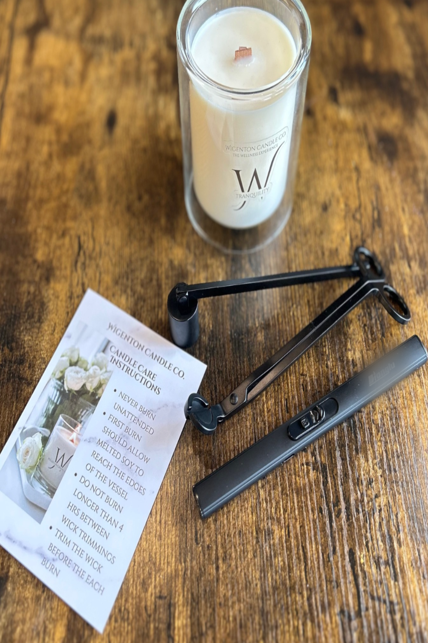 Save when you buy the accessory kit. You get a Electric Candle Lighter, Matte Wick trimmer, and Snuffer.